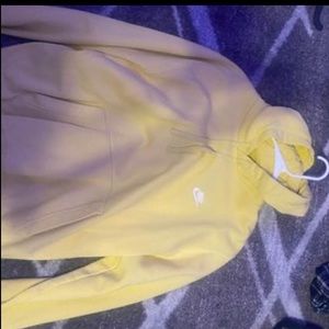 nike yellow sweatshirt size large
